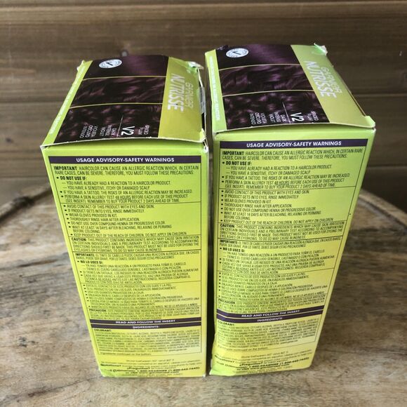 2 Pack Garnier Nutrisse Ultra Color Nourishing Color Creme V2Dark Intense Violet - Picture 4 of 6